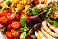 Fresh Italian Tuna Salad with Corn and Mozzarella