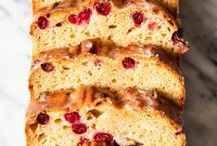 Zesty Cranberry Orange Glazed Loaf