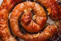 Garlic and Sage Pinwheel Sausage