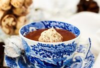 Italian Hot Chocolate with a Cloud of Meringue Kisses