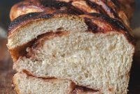 Rhubarb Redcurrant Swirl Bread