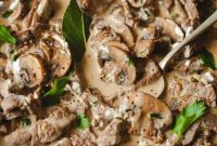 Creamy Mushroom Beef Stroganoff
