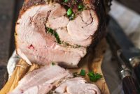 Fragrant Spice Crusted Pork Roast with a Garlic Herb Heart