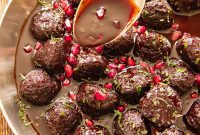Sweet-Tart Pomegranate Meatballs