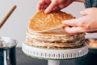Rhubarb Custard Mille Crêpe Dream