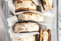 Crunchy Daim Cappuccino Ice Cream Sandwiches