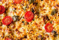 Golden Baked Sausage Pasta with Melted Mozzarella
