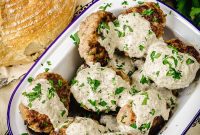 Savory Kotlety with Woodland Mushroom Sauce