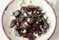 Balsamic Beets and Goat Cheese Delight with Fresh Mint