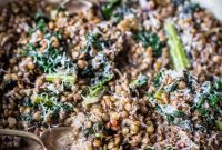 Decadent Truffled Lentil and Kale Risotto