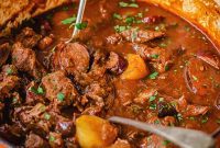 Solyanka Beef Stew: Russian Sweet and Sour Delight
