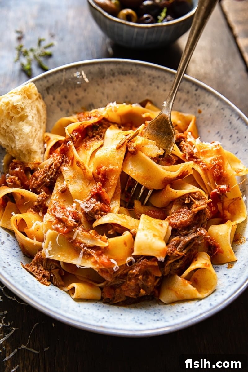 Braised Italian Beef Ragu - Fisih
