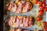 Smoky Bacon Wrapped Fish with Bright Sun-Dried Tomato Pesto