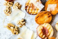 Sweet & Savory Grilled Stone Fruit with Grana Padano and Toasted Walnuts