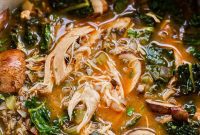 Creamy Coconut Thai Chicken and Rice Soup