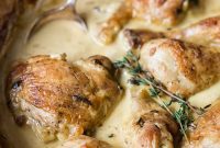 Creamy Wine Mustard Chicken