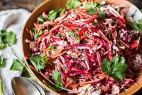 Vibrant Slaw, Zesty Tahini Delight