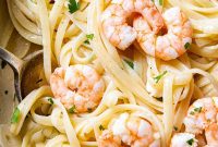 Luscious Lemon-Garlic Shrimp Linguine