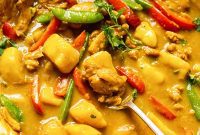 Golden Goodness Homemade Chinese Chicken Curry