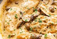 Creamy Garlic Mushroom Chicken