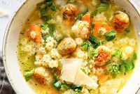 Italian Meatball and Escarole Soup