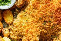 Golden Crusted Spatchcock Chicken with Roasted Potatoes