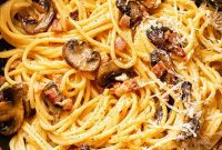 Lightning-Fast Mushroom Carbonara