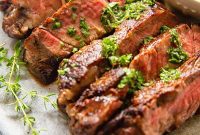 Succulent Ribeye with Vibrant Sicilian Lemon-Herb Drizzle