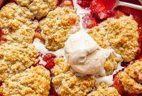 Rustic Italian Plum Cobbler