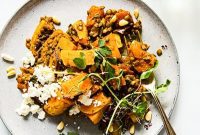 Golden Harvest: Spiced Lentils and Roasted Butternut with Feta