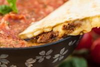 Melty Italian Beef and Roasted Pepper Quesadilla