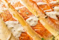 Pan-Seared Salmon with Tangy Creamy Mustard