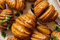 Hasselback Gold: Potatoes with a Gremolata Zing