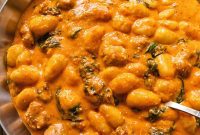 Pillowy Gnocchi & Sausage with Bold Romesco