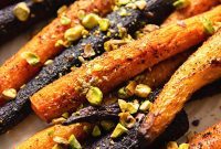 Golden-Roasted Rainbow Carrots with Toasted Pistachios