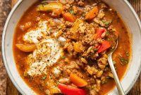 Hearty Bell Pepper and Beef Soup
