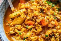 Hearty Beef and Cabbage Soup