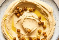 Silky Hummus with Golden Za’atar Chickpea Crunch