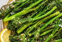 Golden Roasted Tenderstem Broccoli with Zesty Lemon Garlic Vinaigrette