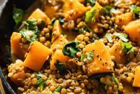 Creamy Coconut Lentil Butternut Squash Curry