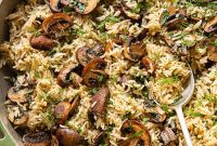 Earthy Mushroom Herb Pilaf