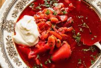 Hearty Vegetarian Borscht
