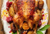Succulent Roasted Duck with Ruby Port Cranberry