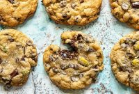 Emerald & Gold Chocolate Chip Cookies