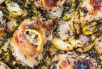 Bright Lemon Chicken with Roasted Sunchokes