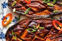 Umami Glazed Eggplant