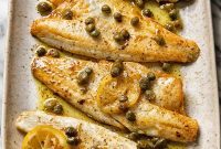 Pan-Seared Sea Bass with Nutty Caper Butter