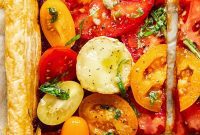 Flaky Tomato and Tangy Goat Cheese Tart