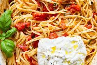 Blistered Cherry Tomato Pasta with Dreamy Burrata