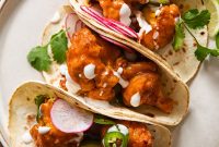 Zesty Buffalo Cauliflower Tacos